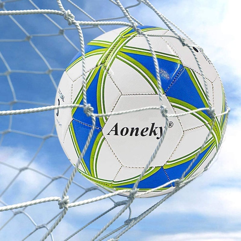 Aoneky شبكة هدف كرة القدم Aoneky - 24 × 8 قدم - شبكة هدف كرة القدم بالحجم الكامل - لا تشمل الأعمدة (10 × 6.5 قدم - حبل 2.5 مم) - Image 3